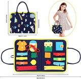 New Busy Book Children's Busy Board Dressing And Buttoning Learning Baby Early Education Preschool Sensory Learning Toy Bigbuy