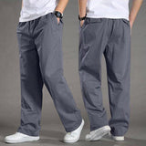 Men's Overalls Cotton Loose Casual Pants Straight Trousers Bigbuy