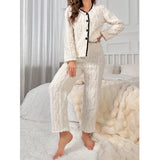 Cardigan Long Sleeve Pants Suit High-end Homewear Can Be Worn Outside Bigbuy