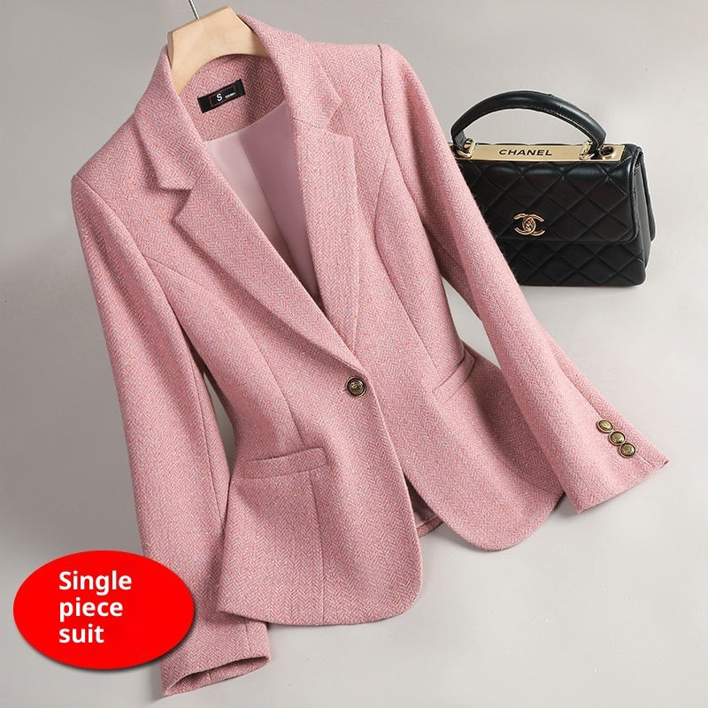 Women's Wool Suit Jacket Bigbuy