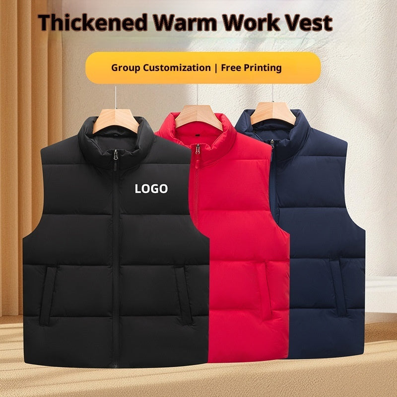 Soft Shell Waterproof Down Cotton Vest Work Clothes Bigbuy