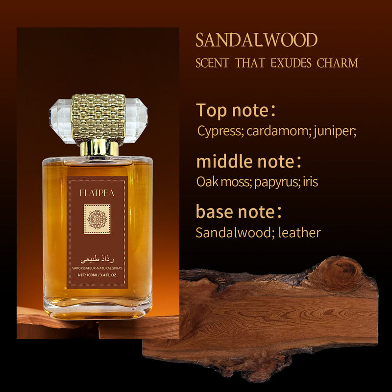 Arabian Sandalwood Men's Perfume Spray Middle East Alcohol-free Perfume Lasting 100ml Bigbuy