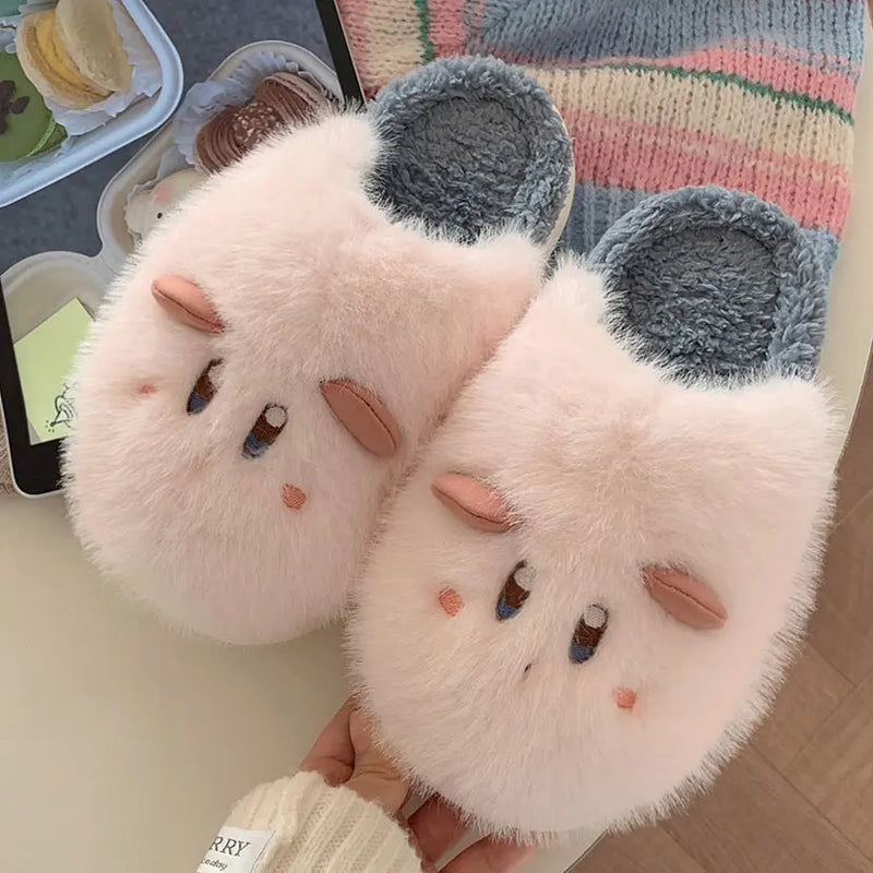 Cute Cartoon Cotton Slippers Female Student Winter Bigbuy
