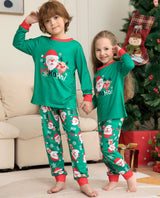 Christmas Pajamas For Family Matching Family Christmas PJs Sets Santa Claus Printed Top Sleepwear Bigbuy