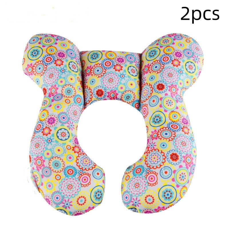 Infant Pillow  Baby Bed  U-Shaped Safety Seat  Neck Guard  Fixed Stereotyped Stroller Pillow Bigbuy
