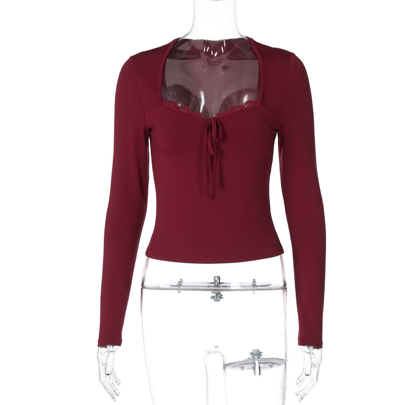 Women's Lace Fashion Hot Girl Skinny Slimming Top Bigbuy