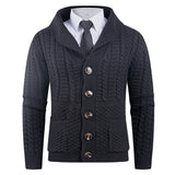 New Men's Long-sleeve Cardigan Sweater Coat Plus-sized Bigbuy