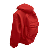Backpack Men's Loose Sports And Leisure Hooded Zipper Sweatshirt Bigbuy