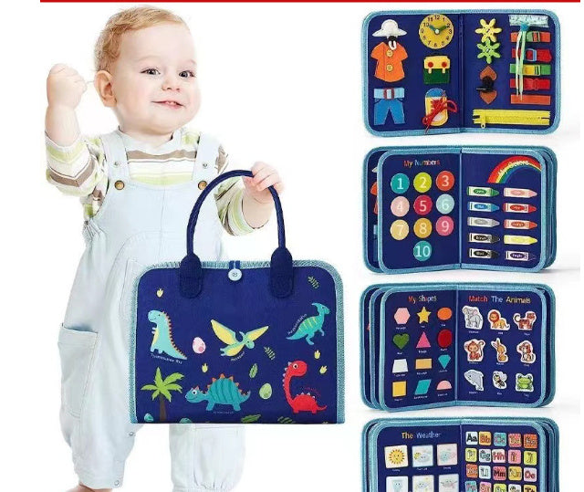 New Busy Book Children's Busy Board Dressing And Buttoning Learning Baby Early Education Preschool Sensory Learning Toy Bigbuy
