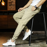 Men's Simplicity Color Versatile Loose Ankle-tied Casual Pants Bigbuy