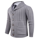 New Men's Long-sleeve Cardigan Sweater Coat Plus-sized Bigbuy