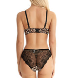 Women's Leopard Print Push-up Sexy Lingerie Set Bigbuy