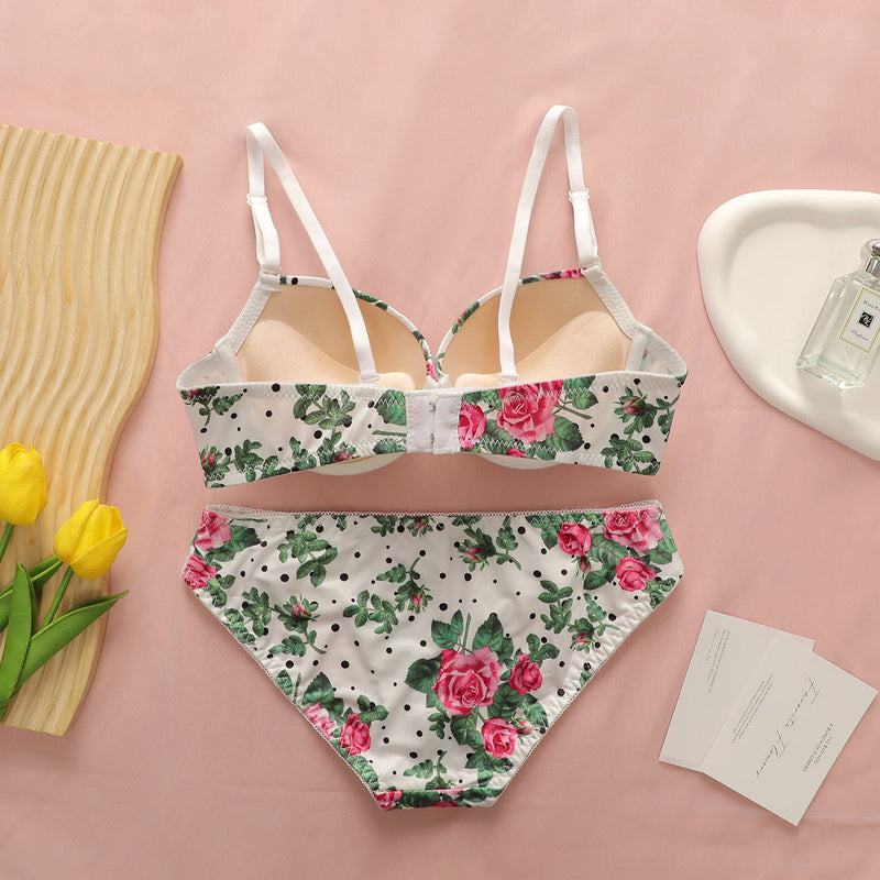Women's Sweet Push-up Bra Set Bigbuy