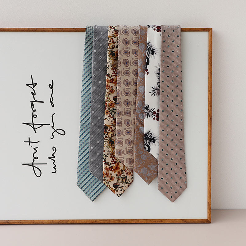 Korean Style Retro Light Color Hong Kong Style Tie Bigbuy