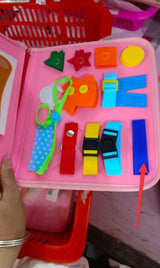 New Busy Book Children's Busy Board Dressing And Buttoning Learning Baby Early Education Preschool Sensory Learning Toy Bigbuy