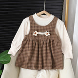 Baby Girl Round-neck Long-sleeved Dress Suit Bigbuy