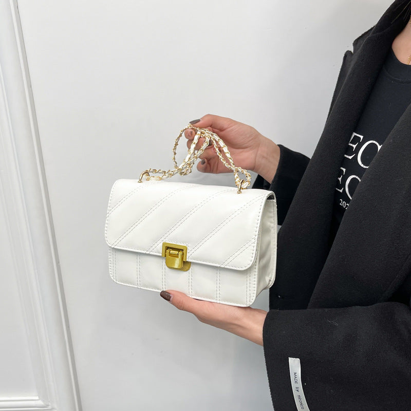 Niche Texture Western Style Shoulder Messenger Bag Small Square Bag Bigbuy