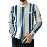 Contrast Color Sweater Striped Innerwear Knitwear Long-sleeved Top Bigbuy