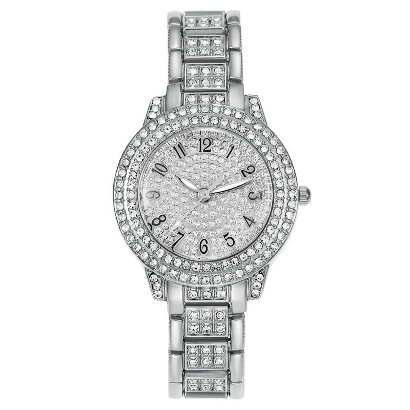 Women's Starry Rhinestone Watch Digital Roman Diamond Bigbuy