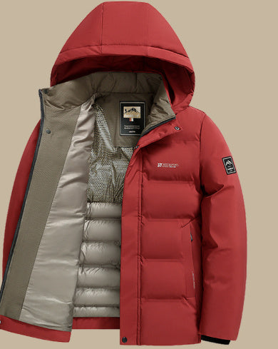 Warm And Fleece Thickened Down Jacket Bigbuy