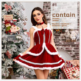Sexy Bandeau Christmas Clothes Hot Girl European And American Style Dress Bigbuy