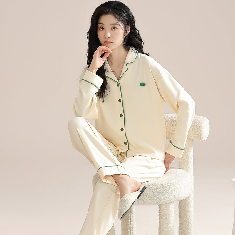 Women's Cotton Pajamas Can Be Worn Outside In Spring And Autumn Bigbuy