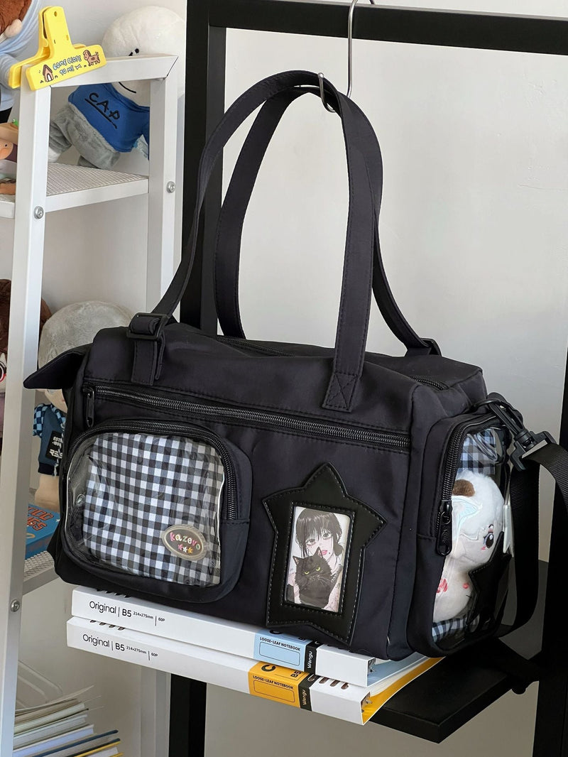 Casual Tote Large Capacity Women's Transparent Shoulder Messenger Bag Bigbuy