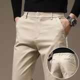 Combed Cotton Light Business Casual Pants Men Bigbuy