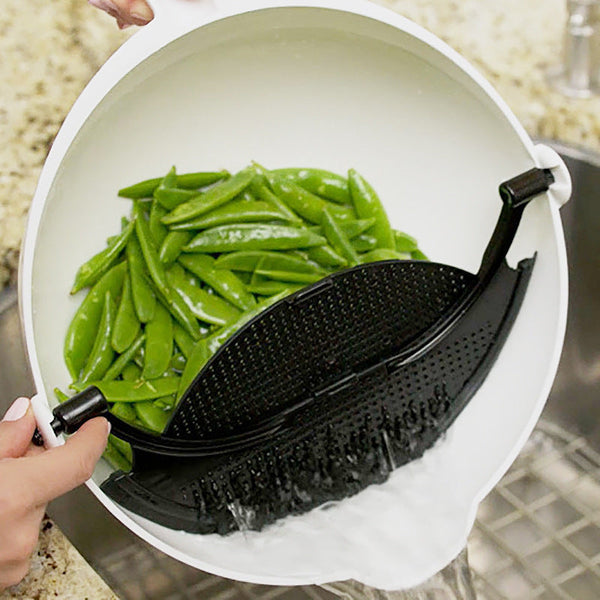 Fruit And Vegetable Cleaning And Draining Tool 360 Degree Rotating Kitchen Drainer Bigbuy