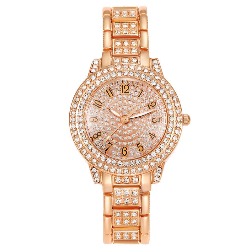 Women's Starry Rhinestone Watch Digital Roman Diamond Bigbuy