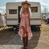 Irregular Dress Women's Vacation Regular Sleeve Bigbuy