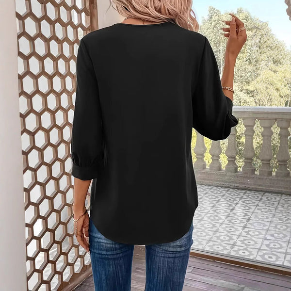 Women's Fashion Loose-fitting Long Sleeves Shirt Bigbuy