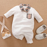Gentleman's Baby Clothes, Long-sleeved Baby Clothes, Gentleman's Romper Bigbuy