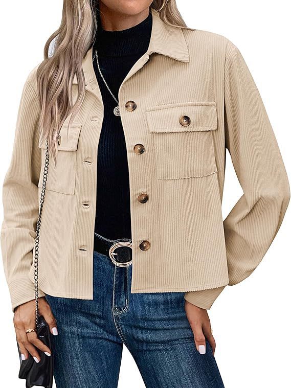 Short Corduroy Button Navel Jacket Short Coat Cross Border Bigbuy