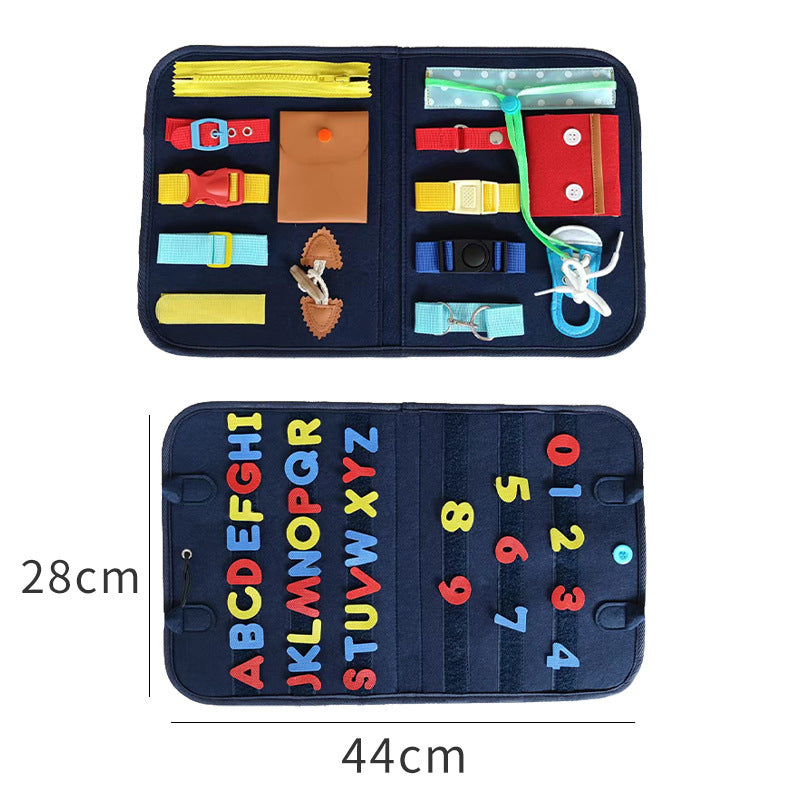 New Busy Book Children's Busy Board Dressing And Buttoning Learning Baby Early Education Preschool Sensory Learning Toy Bigbuy
