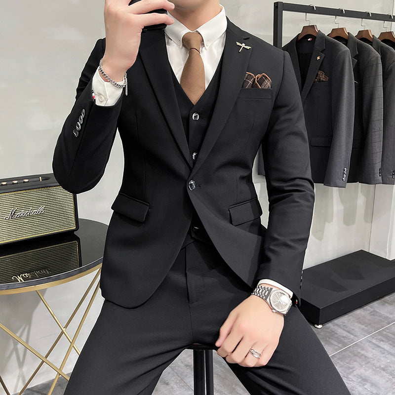 Wedding Dress Suit 3-piece Business Men's Suit Bigbuy