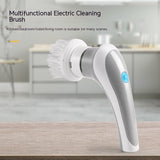 Electric Cleaning Brush 4 In 1 Spinning Scrubber Handheld Electric Cordless Cleaning Brush Portable Bigbuy