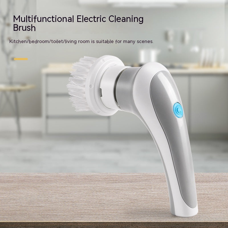 Electric Cleaning Brush 4 In 1 Spinning Scrubber Handheld Electric Cordless Cleaning Brush Portable Bigbuy