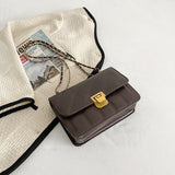 Niche Texture Western Style Shoulder Messenger Bag Small Square Bag Bigbuy