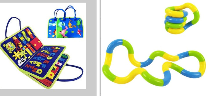 New Busy Book Children's Busy Board Dressing And Buttoning Learning Baby Early Education Preschool Sensory Learning Toy Bigbuy