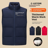 Soft Shell Waterproof Down Cotton Vest Work Clothes Bigbuy