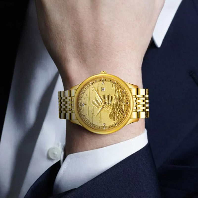 Smooth Sailing Calendar Night Light Waterproof Men's Watch Bigbuy