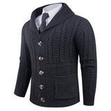 New Men's Long-sleeve Cardigan Sweater Coat Plus-sized Bigbuy