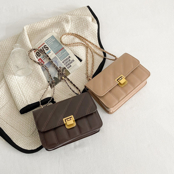 Niche Texture Western Style Shoulder Messenger Bag Small Square Bag Bigbuy