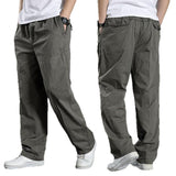 Men's Overalls Cotton Loose Casual Pants Straight Trousers Bigbuy