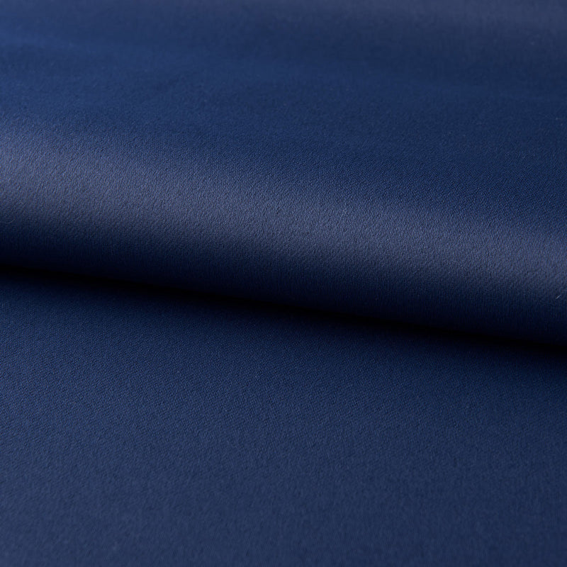 Dark Blue Bedroom Blackout Fabric Printed Curtains Bigbuy