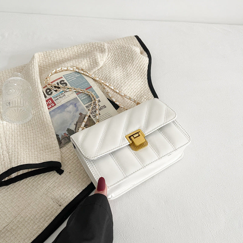 Niche Texture Western Style Shoulder Messenger Bag Small Square Bag Bigbuy