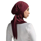 Solid Color Convenient Strap Headscarf Suit Bigbuy