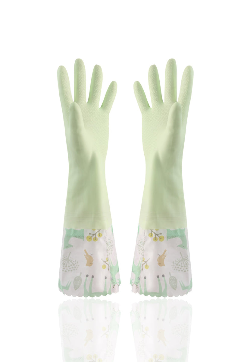 Cleaning Rubber Single Layer Thin Extended Waterproof Gloves Bigbuy