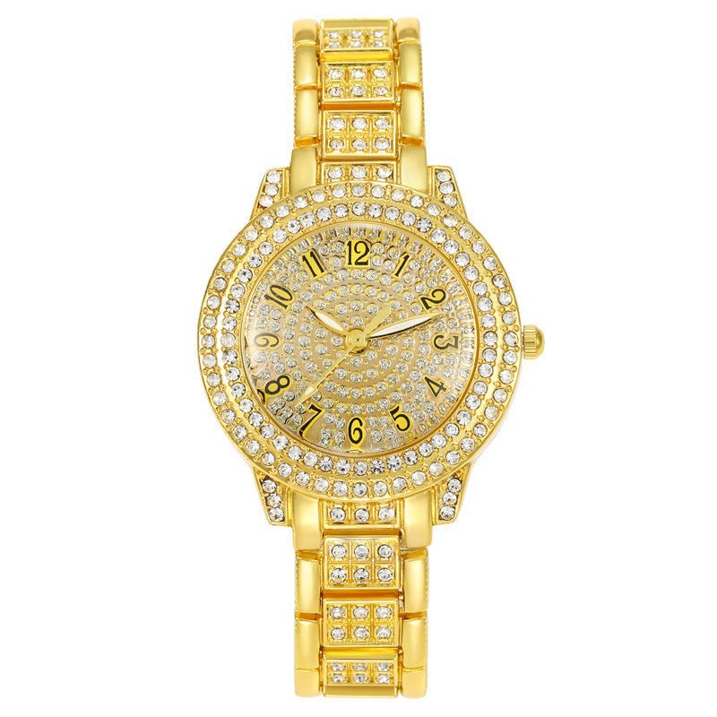 Women's Starry Rhinestone Watch Digital Roman Diamond Bigbuy
